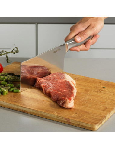 Royal VKB KN0421 Couperet à viande en acier inoxydable avec manche ergonomique Passe au lave-vaisselle 29,5 cm