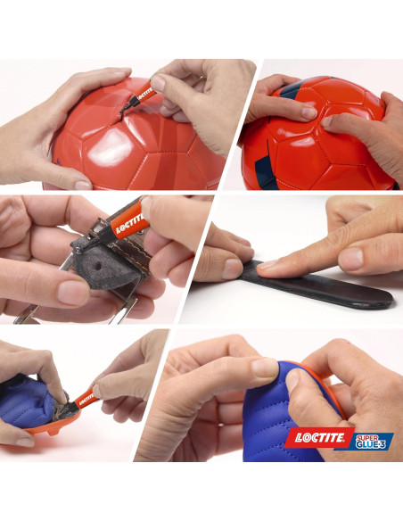 Loctite | Super Glue-3 Power Gel Mini Dose (lot de 3 tubes de 1 g) – Colle forte transparente enrichie en caoutchouc – Mini-dose