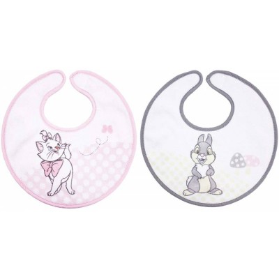 Bavoir Naissance Fille Disney Marie/Panpan Les Aristochats - 27x28 cm