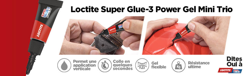 loctite super glue colle forte epoxy glu réparer objets coller métal liquide transparente blanche